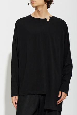 Yohji Yamamoto T-shirt o asymetrycznym kroju