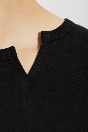 Yohji Yamamoto T-shirt o asymetrycznym kroju