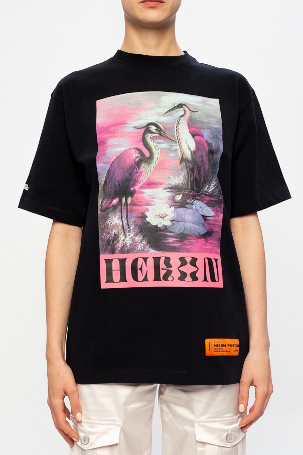 heron preston pink t shirt