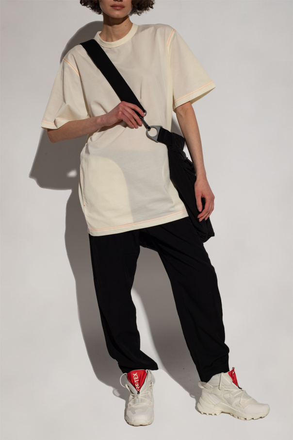 Y-3 Yohji Yamamoto T-shirt z kieszeniami