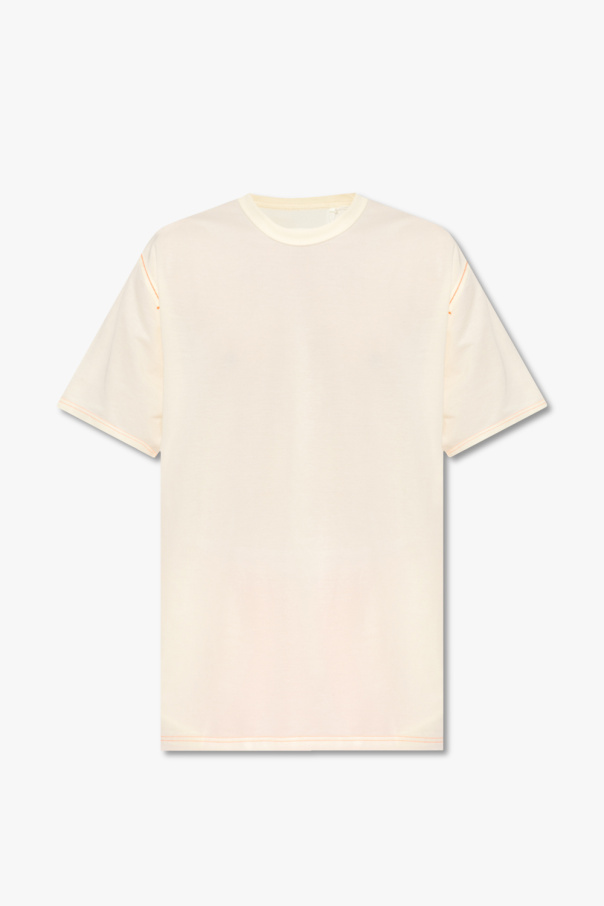 Y-3 Yohji Yamamoto T-Shirt mit Dandy-Print Weiß