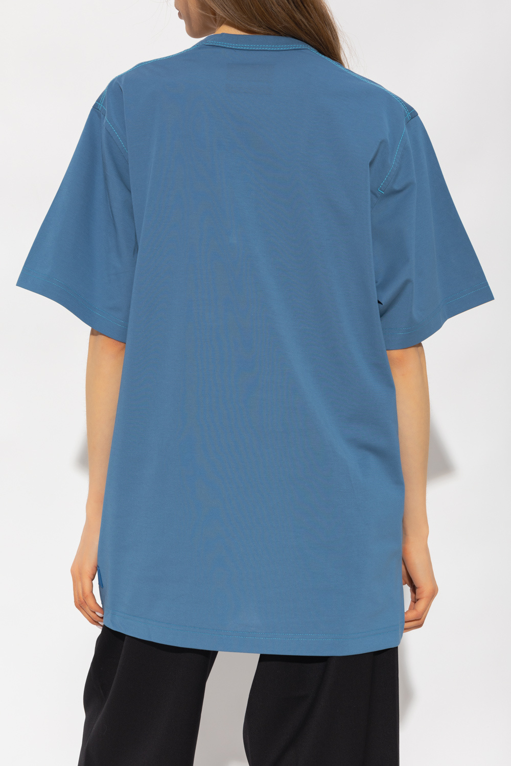 Y-3 Yohji Yamamoto Soul Star long sleeve muscle fit jersey shirt in stone