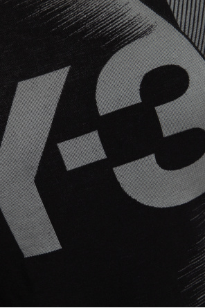 Y-3 Yohji Yamamoto Training T-shirt Cotton-jersey with long dot-print