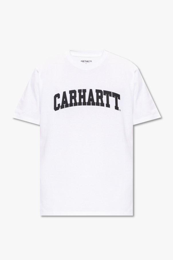 Carhartt WIP Kids floral-embroidered cotton T-shirt Pink