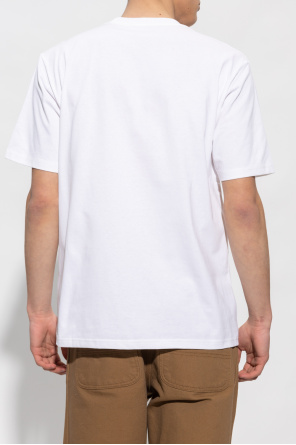 Carhartt WIP piping asymmetric polo shirt