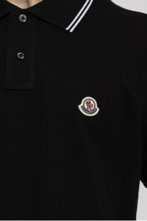 Moncler Polo Ralph Lauren large front logo heavy cotton sweater in navy