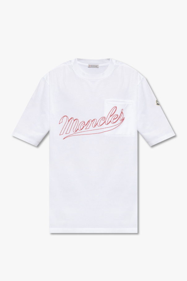 Moncler logo cotton T-shirt Giallo