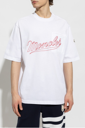Moncler logo cotton T-shirt Giallo