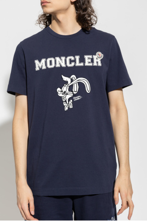 Moncler Slogan & Stripe T-Shirt And Pyjama Set