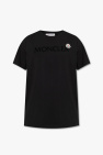 monogram-print cotton T-shirt Blau