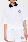 Moncler WHITE Polo shirt with logo