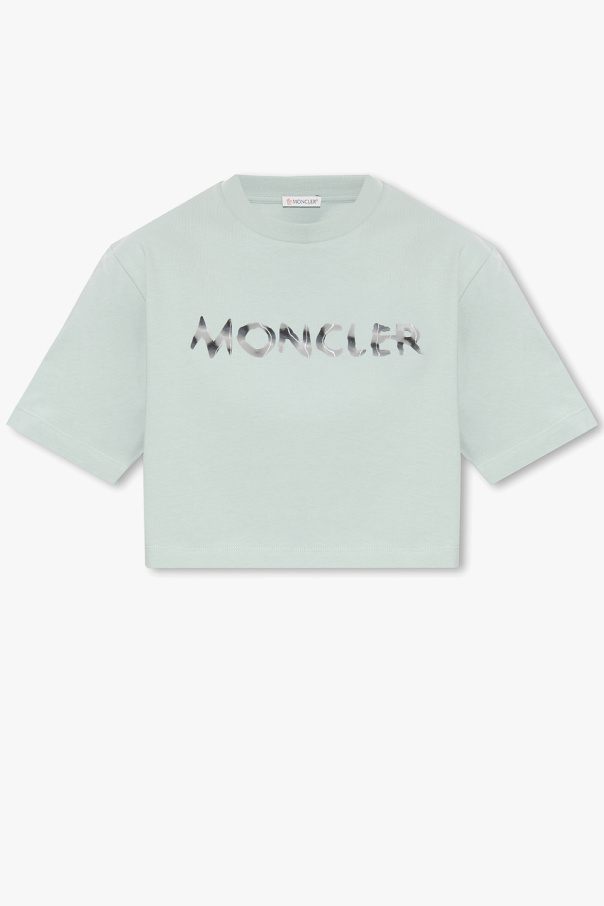 Moncler Cropped T-shirt with logo