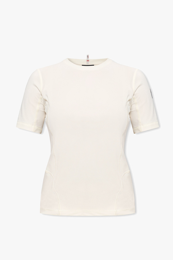 Moncler Grenoble Daisy Street T-shirt comoda con segno della pace viola
