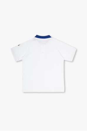 Cotton polo shirt with logo od Moncler Enfant