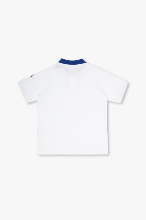 Bawełniane polo z logo od Moncler Enfant