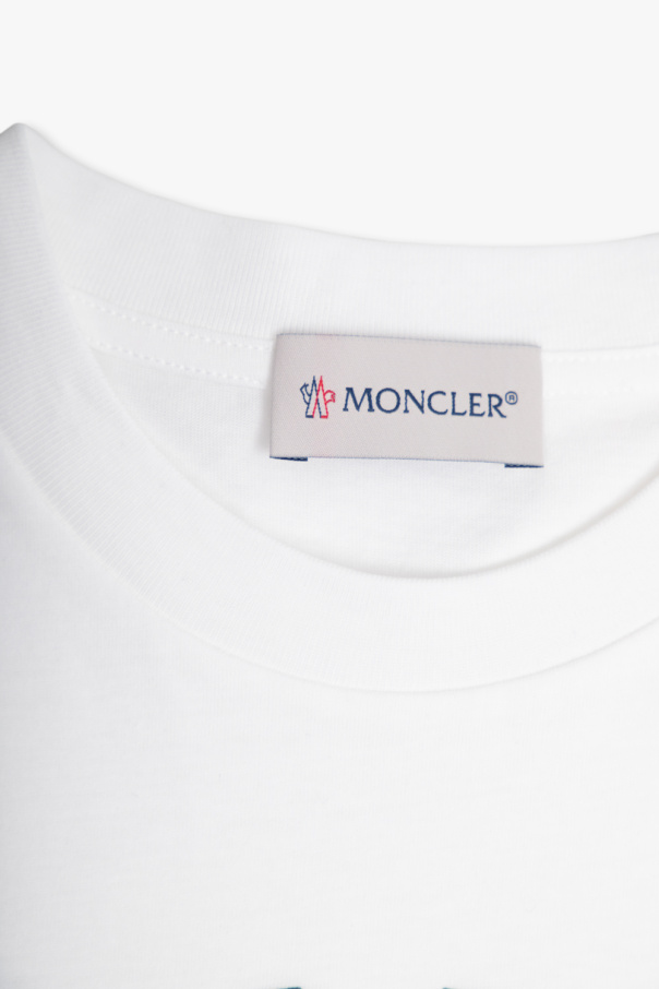 Moncler Enfant Plus Loose Fit Extended Neck Basic T-shirt