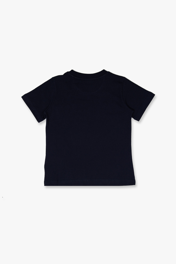 Moncler Enfant long-line linen shirt