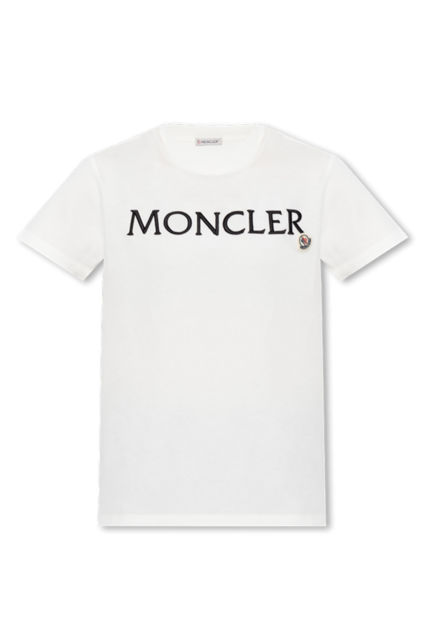 Moncler Paolo Pecora Kids TEEN collarless linen shirt White