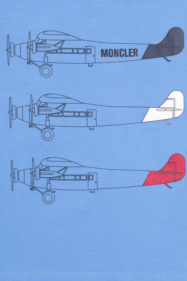 Moncler Enfant Bawełniany t-shirt