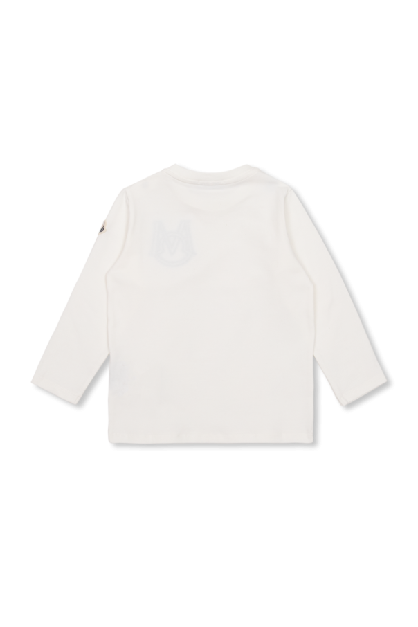 Moncler Enfant Kids logo-embroidered sweatshirt Grau