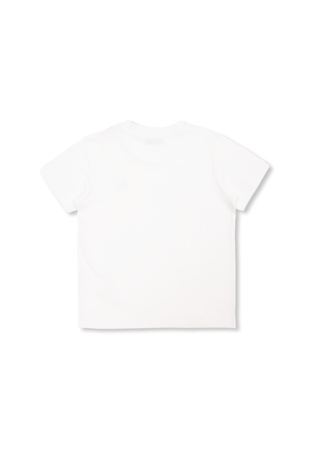 Moncler Enfant Bawełniany t-shirt z logo
