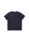 Moncler Enfant NAVY BLUE Cotton T-shirt with logo