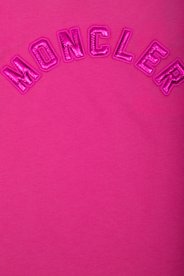 Moncler Enfant logo patch military jacket
