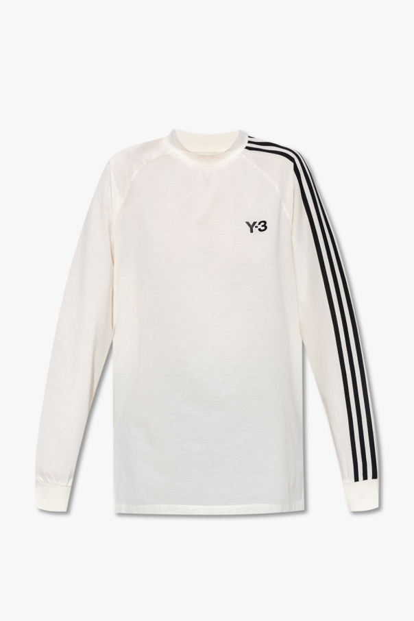 Y-3 Yohji Yamamoto plan c stripe pattern collarless shirt crew item