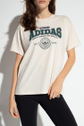 ADIDAS Originals cream T-shirt with logo