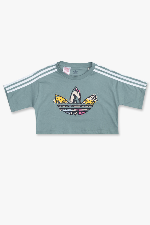 ADIDAS Kids Cropped T-shirt with logo
