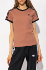 ADIDAS Originals BROWN Ribbed T-shirt
