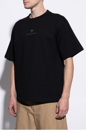 Giuseppe Zanotti Cotton T-shirt with embroidered logo