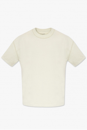 ruffle-collar long-sleeve shirt Weiß