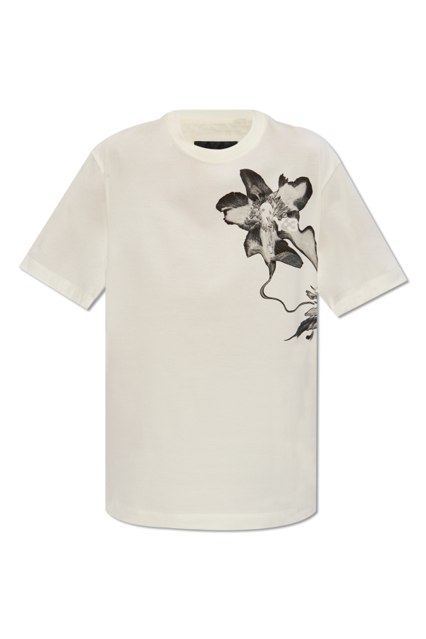 Y-3 Yohji Yamamoto Love Moschino logo-embroidered T-shirt Nero