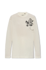 Y-3 T-shirt with floral motif