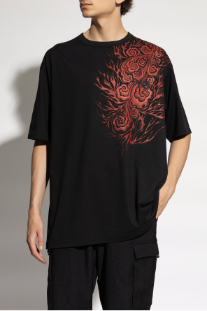 Y-3 Yohji Yamamoto T-shirt z nadrukiem