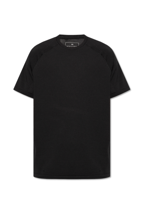 Y-3 T-shirt z naszywką z logo