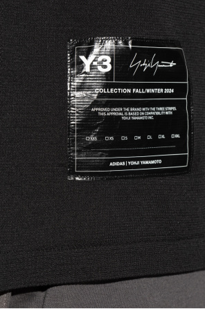 Y-3 T-shirt z naszywką z logo