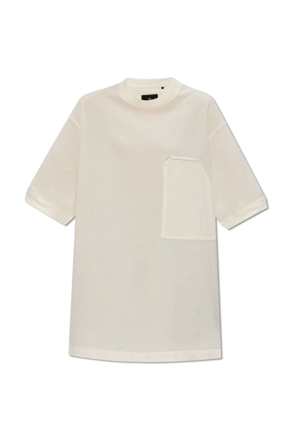 Y-3 Yohji Yamamoto T-shirt z kieszenią