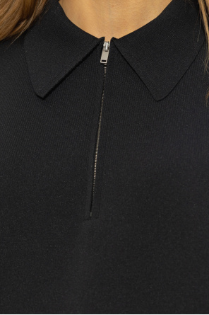 JIL SANDER Loose-fitting polo Silver shirt