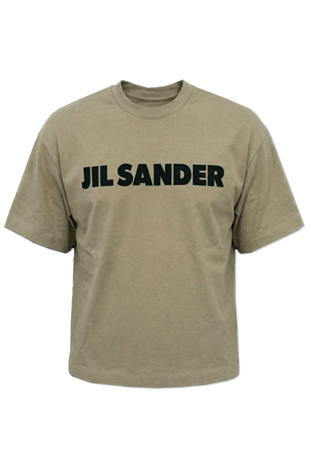 T-shirt with printed logo od JIL SANDER
