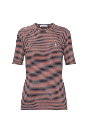 Camiseta con diseño de rayas od JIL SANDER