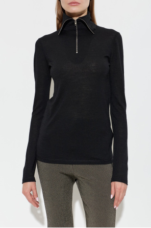JIL SANDER Top ze stójką