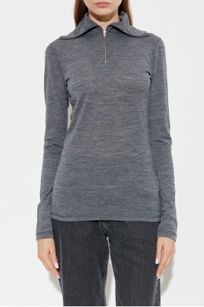 JIL SANDER Top ze stójką