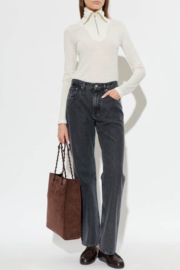 JIL SANDER Top ze stójką