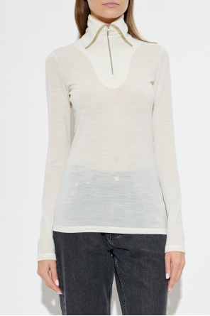 JIL SANDER Top ze stójką