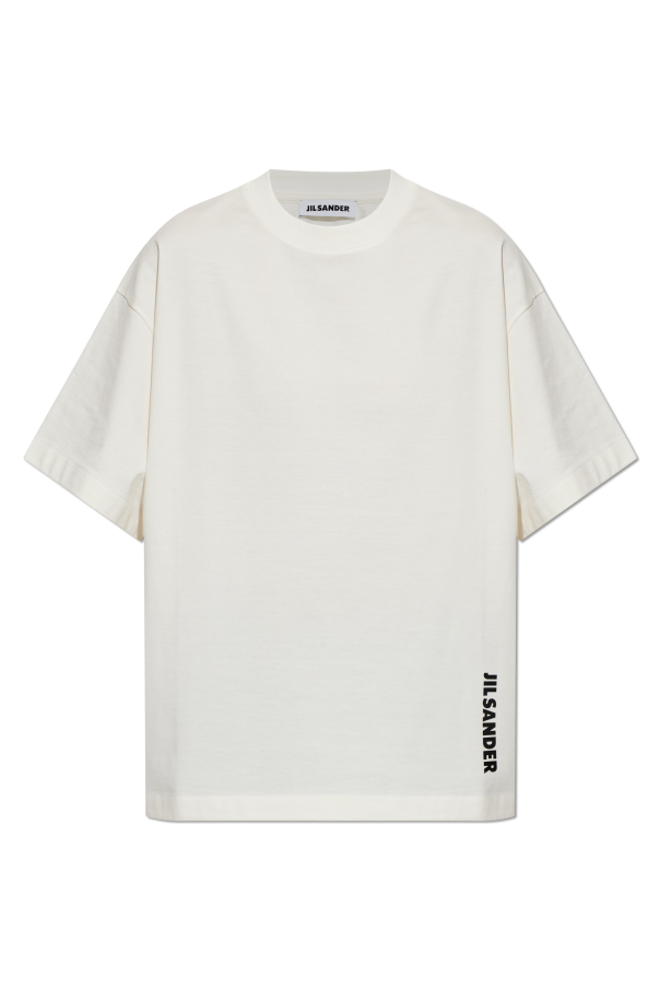 T-shirt with printed logo od JIL SANDER