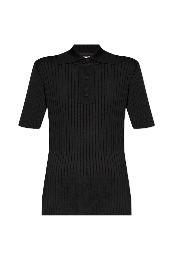 JIL SANDER Prążkowane polo