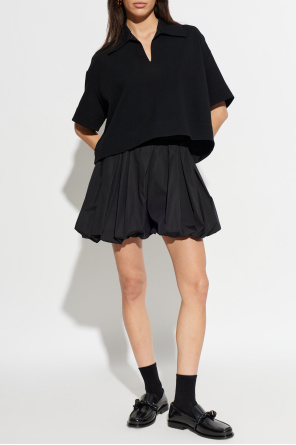 Loose-fit top with a sweetheart neckline od JIL SANDER