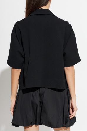 JIL SANDER Loose-fit top with a sweetheart neckline